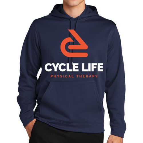 Sport-Wick Pullover Hoodie (Navy) Thumbnail